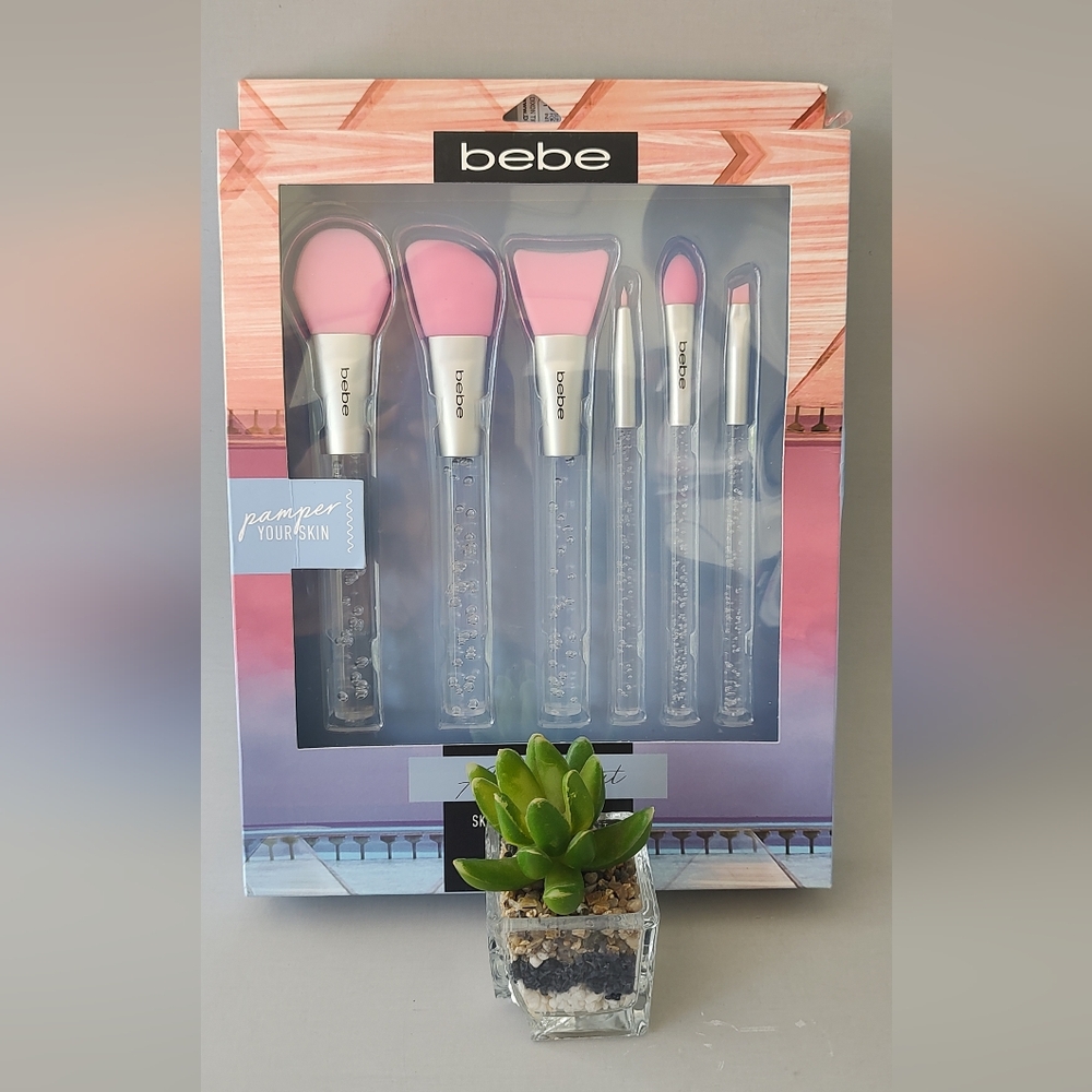 Bebe Pink Skincare Tool Set silicon set